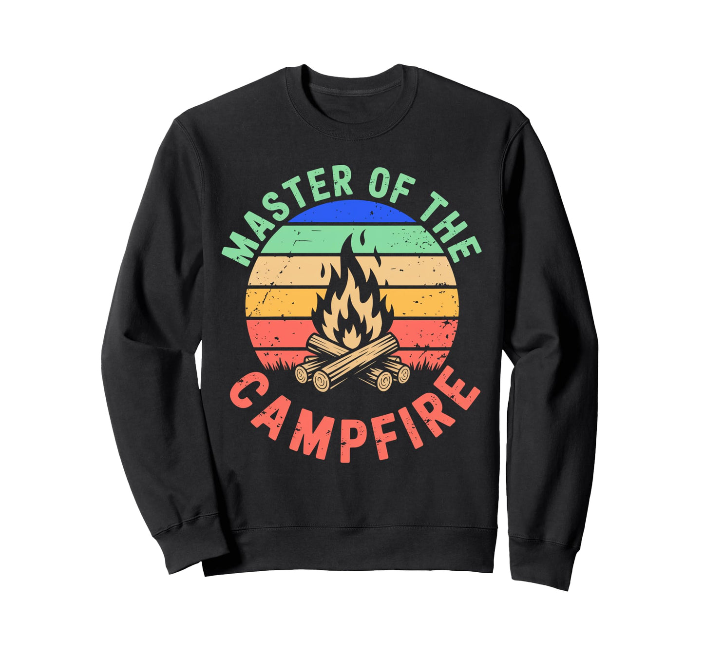 Master Campfire Dad Camping Gifts Sweatshirt - Custom Art Print Men Women - T-Shirt, Sweatshirt, Hoodie