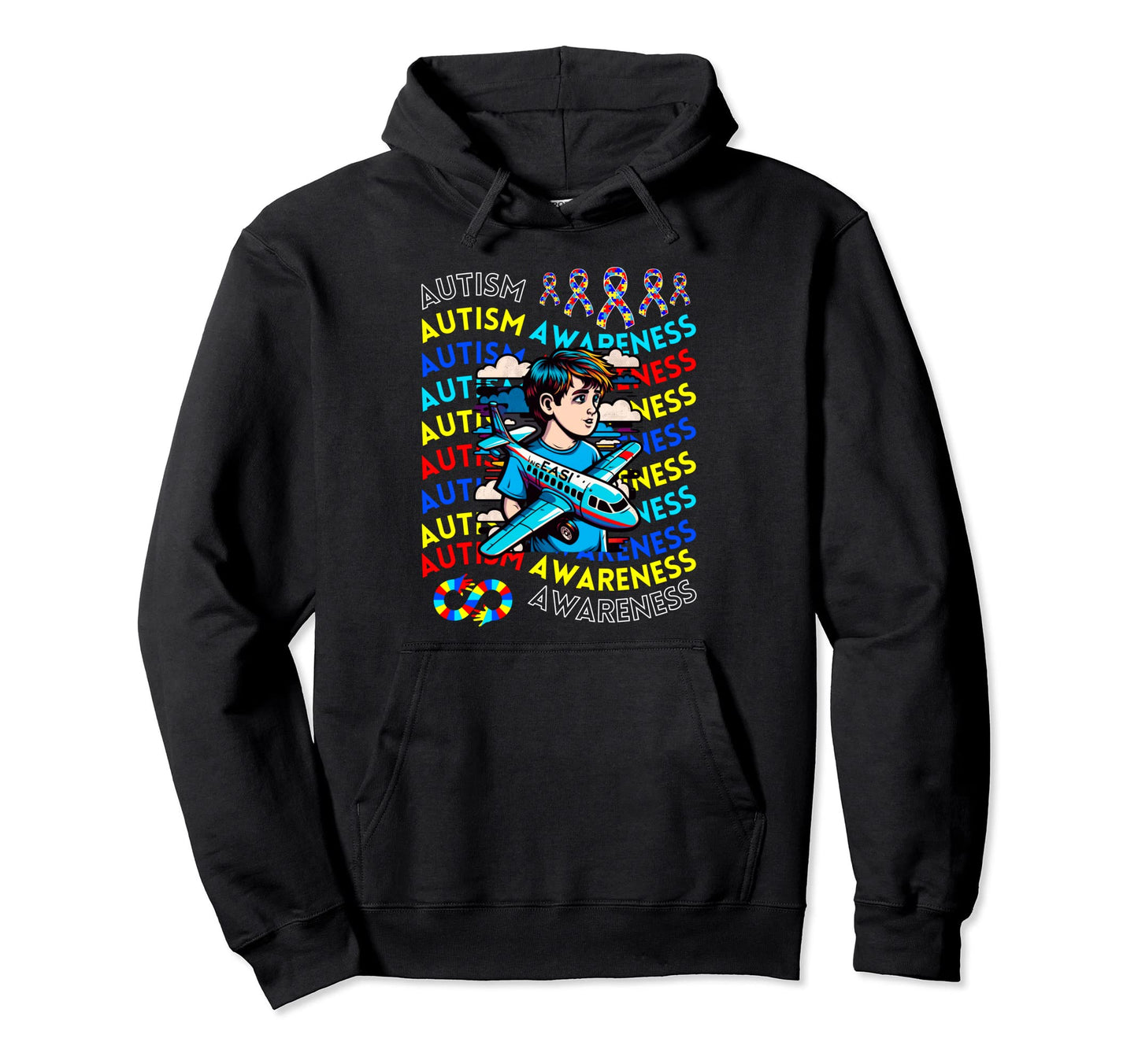 Autism Awareness Teacher Autism Moms Dads Hoodie - Custom Art Print Unisex - T-Shirt, Sweatshirt, Hoodie