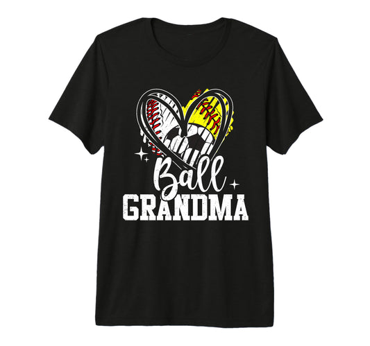 Ball Grandma Baseball Softball Soccer T-Shirt - Novelty Apparel for Adults - T-Shirt, Sweatshirt, Hoodie