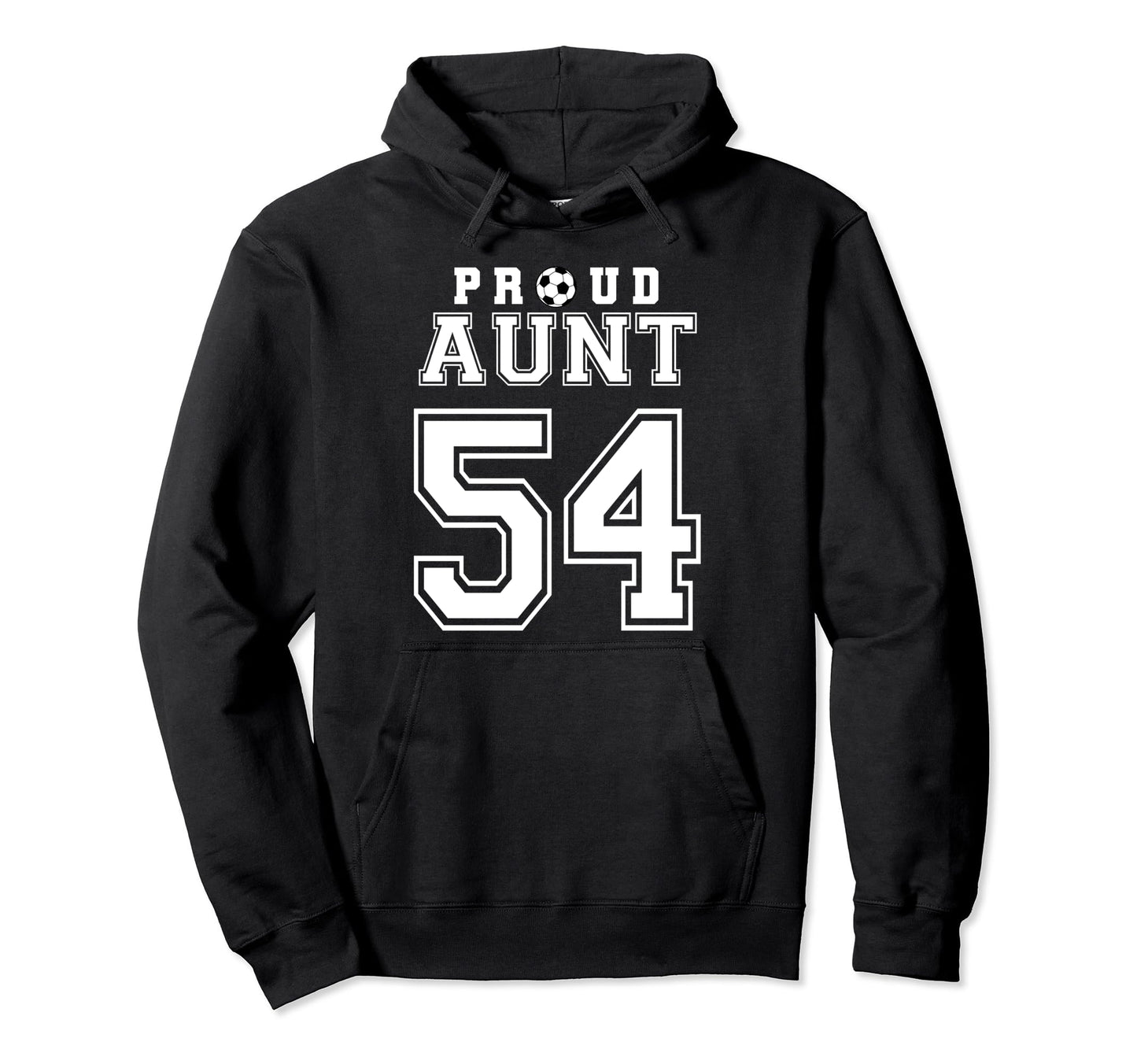 Number 54 Custom Proud Soccer Futbol Hoodie - Novelty Apparel for Adults - T-Shirt, Sweatshirt, Hoodie