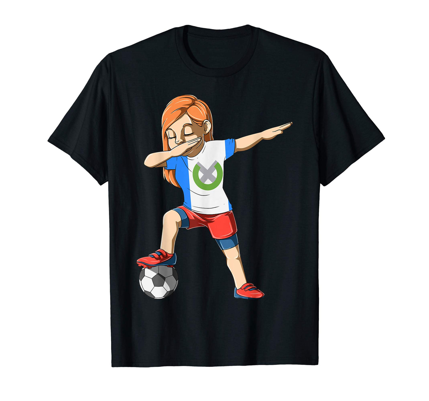 Dabbing Soccer Guatemala Jersey T-Shirt - Aesthetic Graphic for Adults - T-Shirt, Sweatshirt, Hoodie