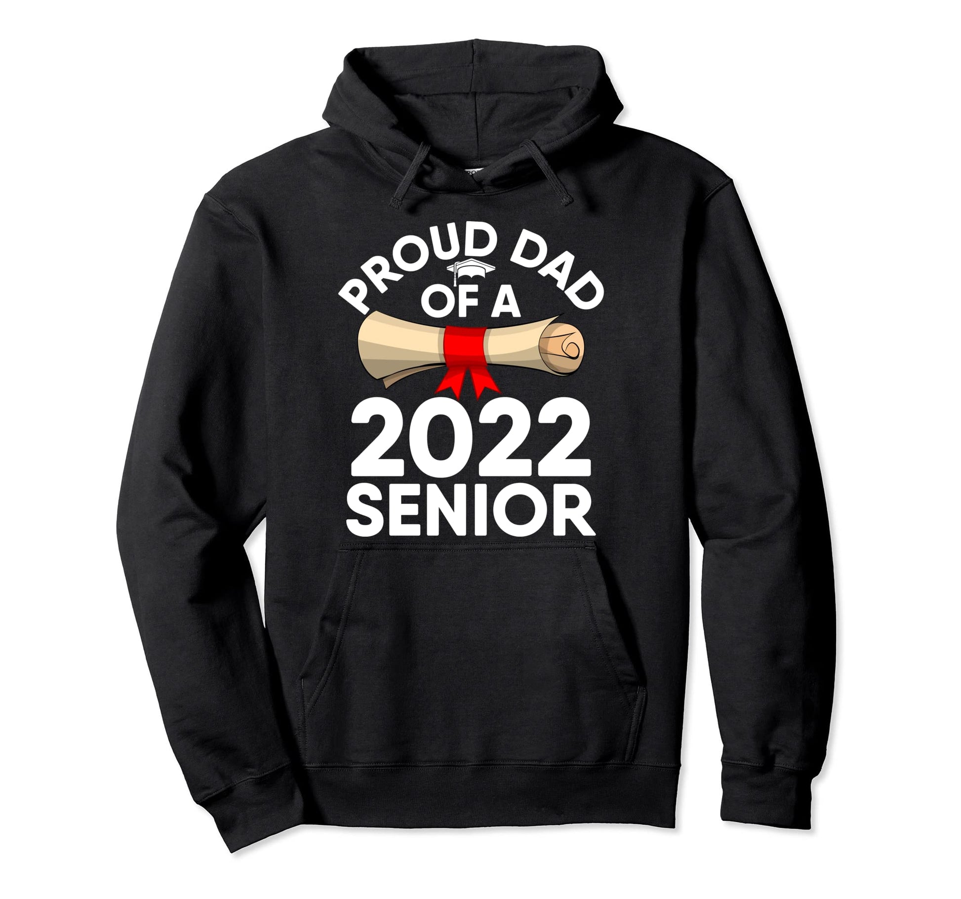 Graduation College Him Proud Dad Hoodie - Fun Novelty Design for Adults - T-Shirt, Sweatshirt, Hoodie