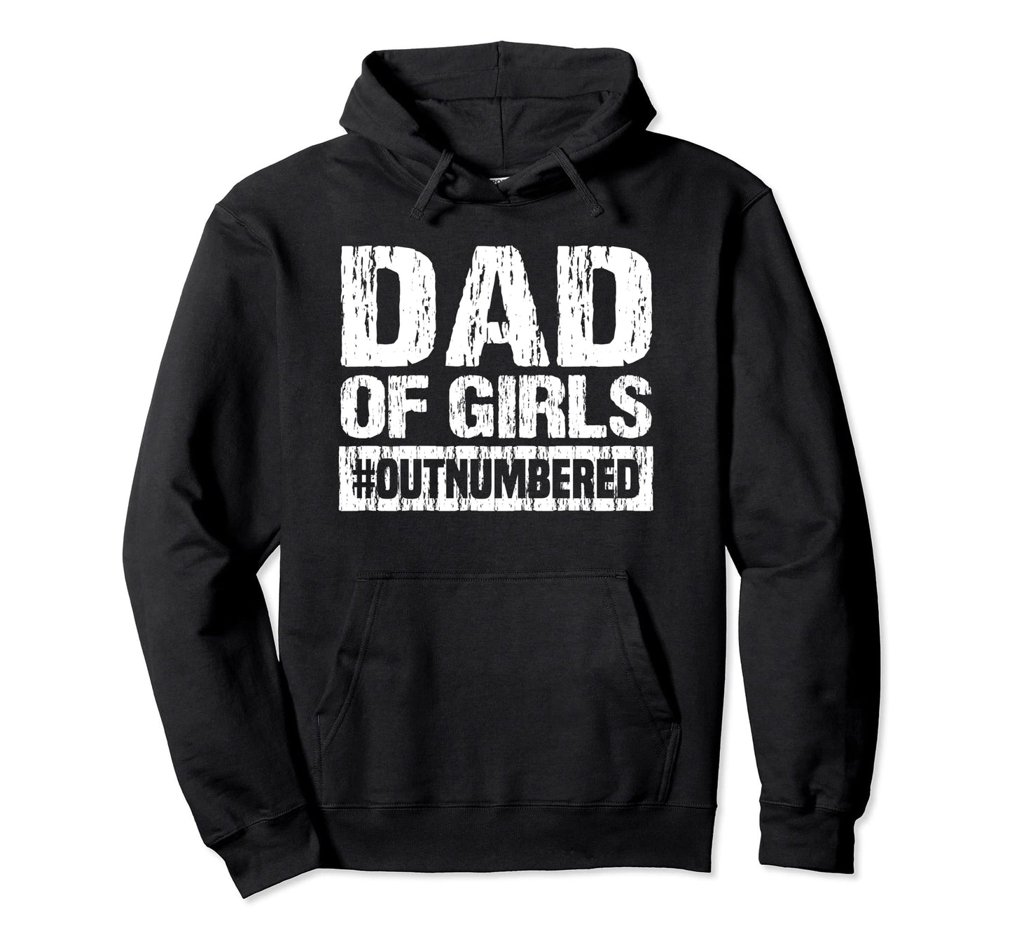 Dad Outnumbered Hoodie - Minimalist Print for Adults - T-Shirt, Sweatshirt, Hoodie