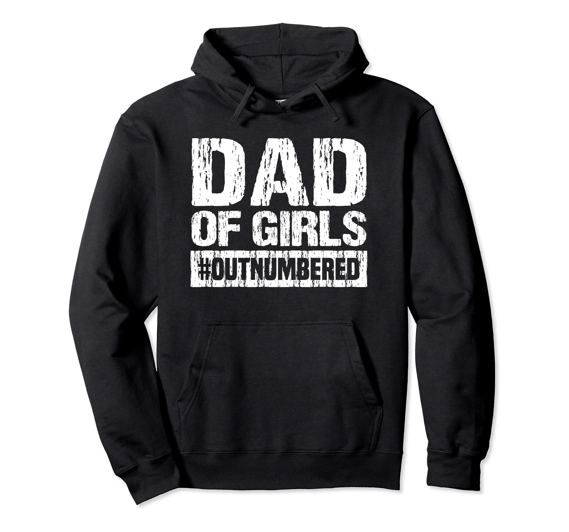 Dad Outnumbered Hoodie - Minimalist Print for Adults - T-Shirt, Sweatshirt, Hoodie