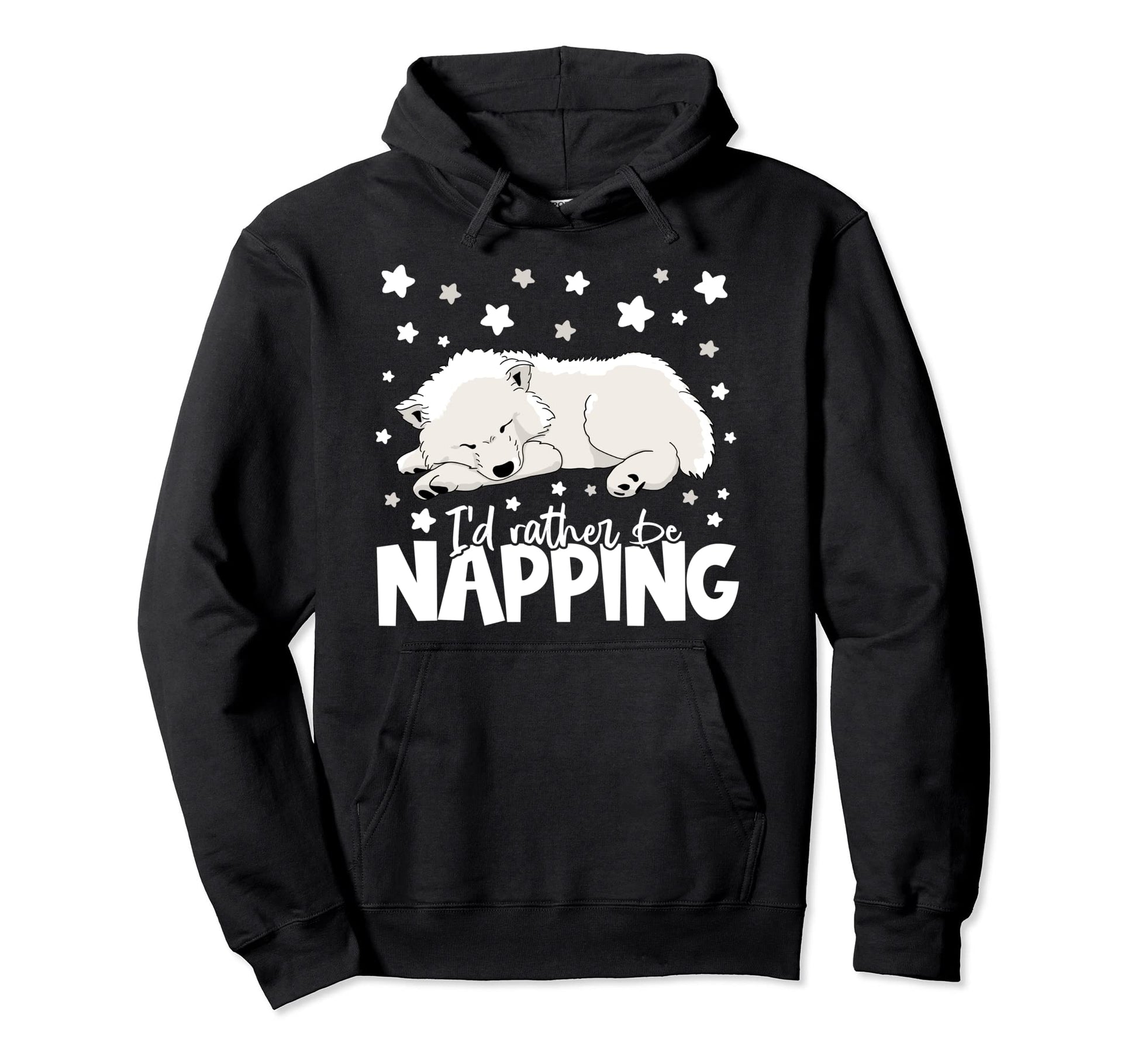 Id Rather Be Napping I Funny Samoyed Hoodie - Custom Art Print Men Women - T-Shirt, Sweatshirt, Hoodie