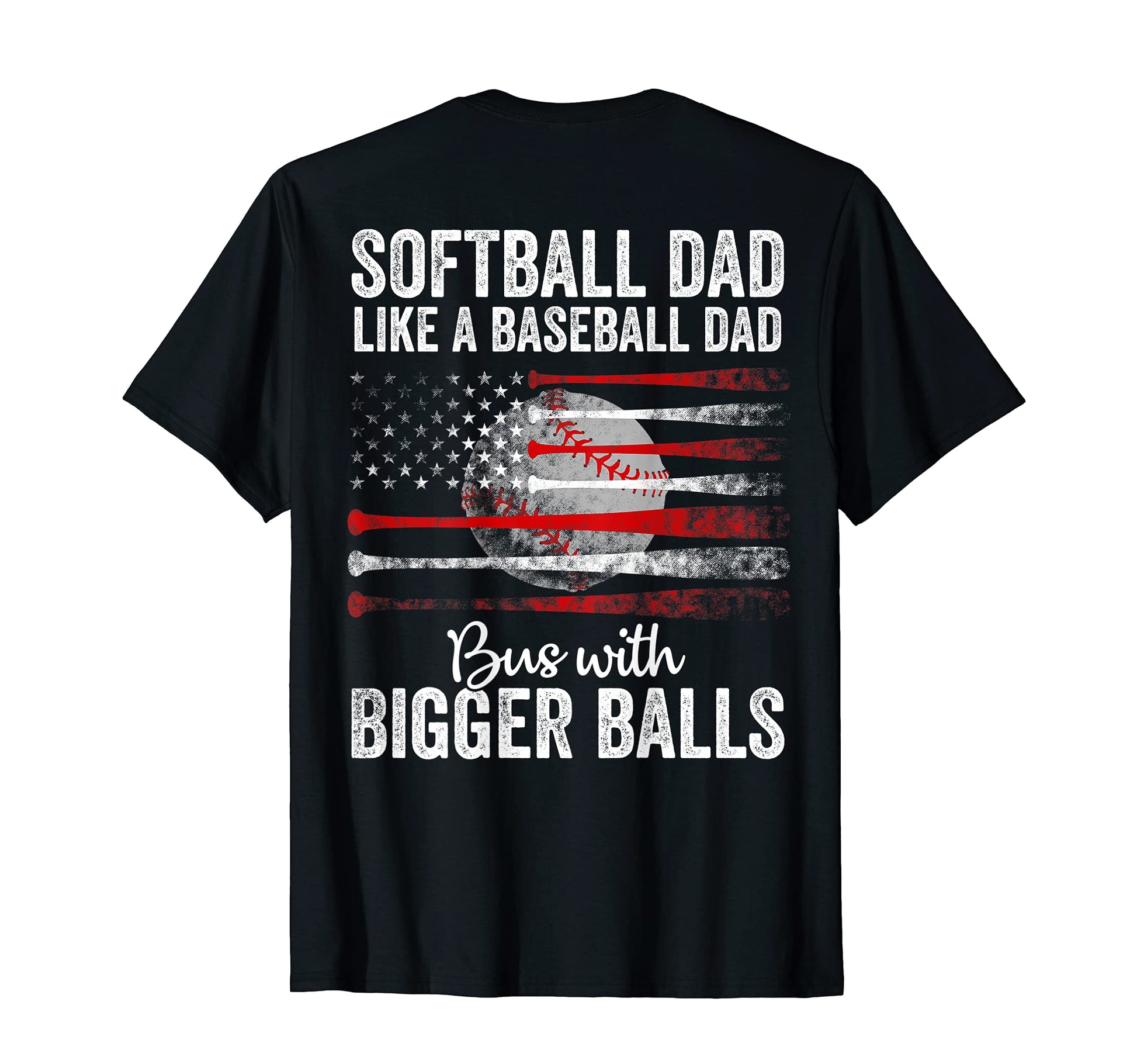 Mens Softball Dad Like Baseball Dad T-Shirt - Unique Graphic Men Women - T-Shirt, Sweatshirt, Hoodie