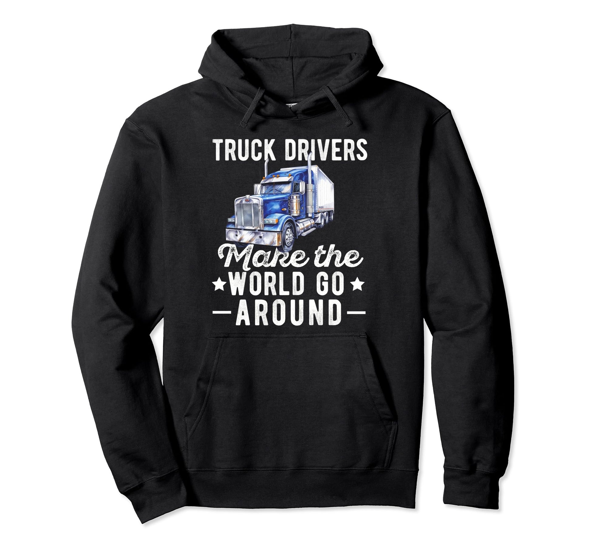 Truck Driver Trucker Dad Funny Hoodie - Custom Art Print for Adults - T-Shirt, Sweatshirt, Hoodie