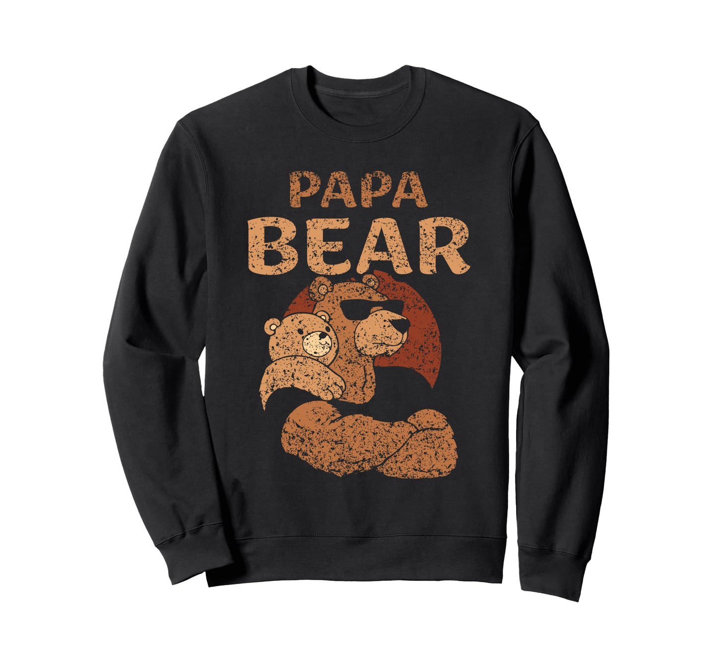 Papa Bear Bears Animal Pun Lover Sweatshirt - Minimalist Print Men Women - T-Shirt, Sweatshirt, Hoodie