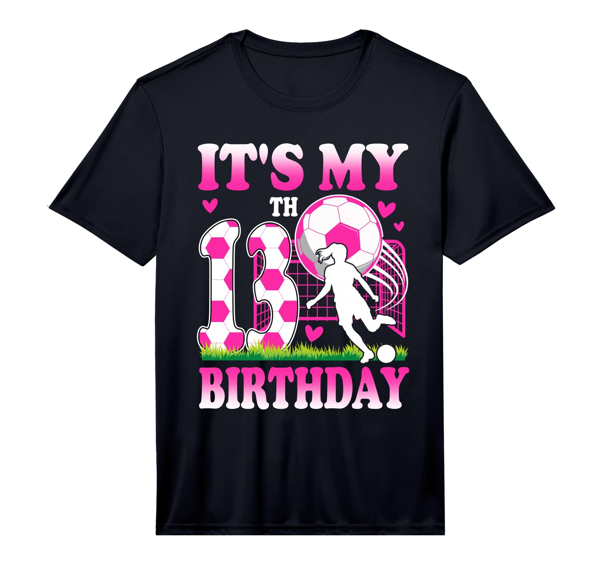 13 Year Old Birthday Soccer Themed T-Shirt - Fun Novelty Design Men Women - T-Shirt, Sweatshirt, Hoodie