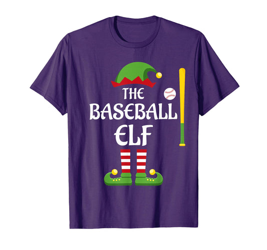 Baseball Elf Family Matching Group T-Shirt - Graphic Print for Adults - T-Shirt, Sweatshirt, Hoodie