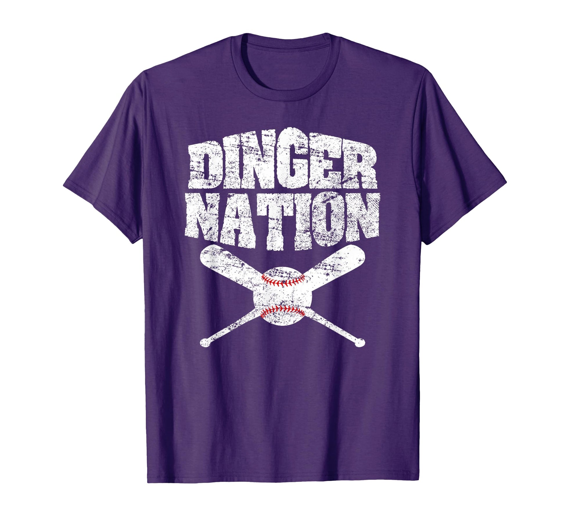 Dinger Nation Funny Baseball T-Shirt - Unique Graphic Men Women - T-Shirt, Sweatshirt, Hoodie