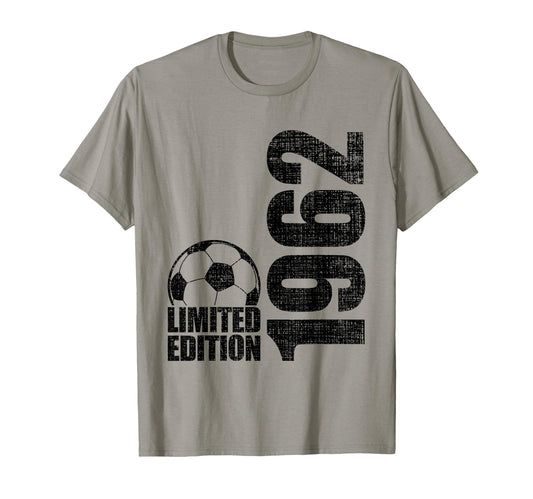 64 Years Old 1962 64Th Birthday Soccer T-Shirt - Unique Graphic Unisex - T-Shirt, Sweatshirt, Hoodie