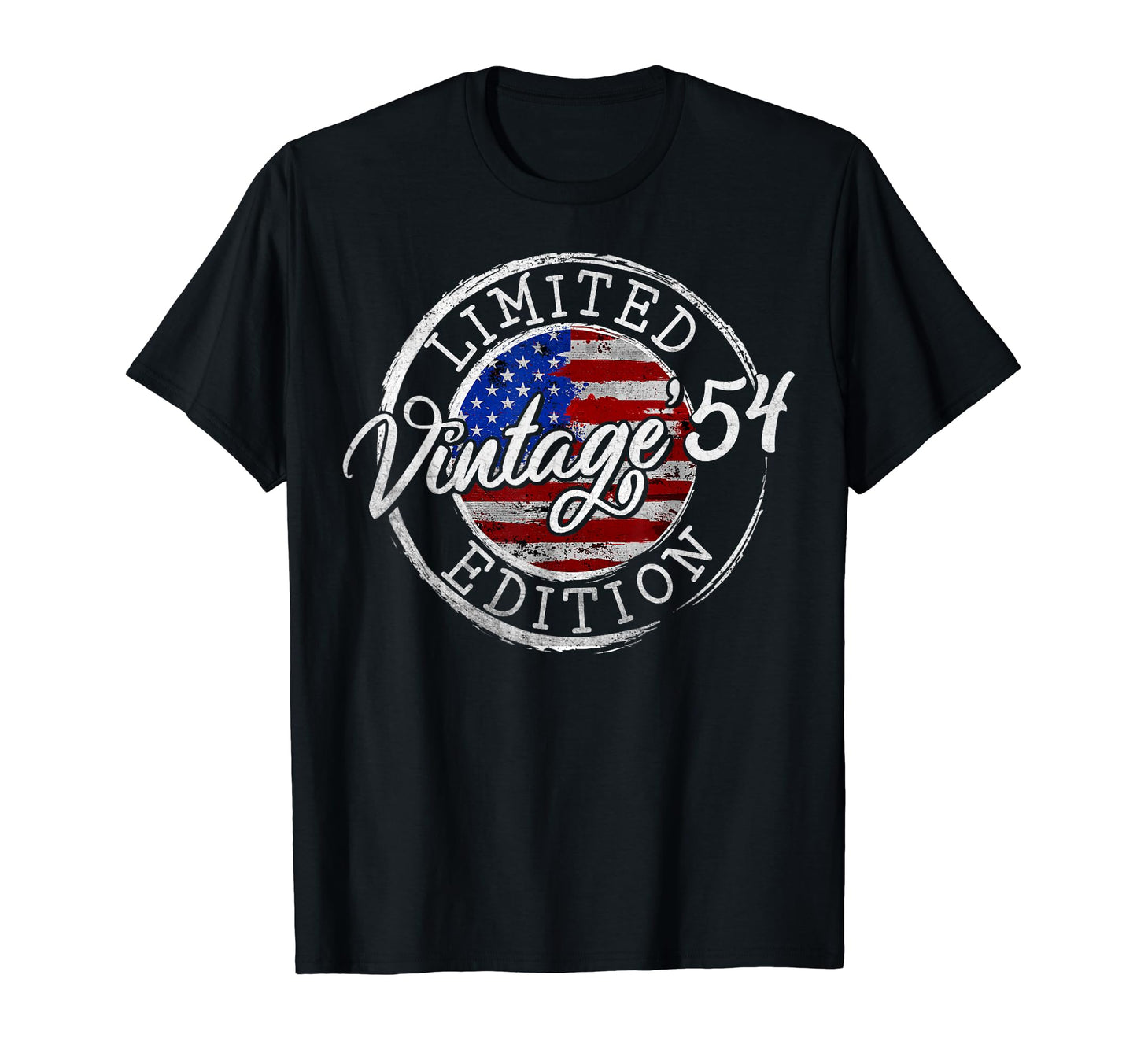 1954 American Usa Flag 70Th Birthday T-Shirt - Aesthetic Graphic Men Women - T-Shirt, Sweatshirt, Hoodie