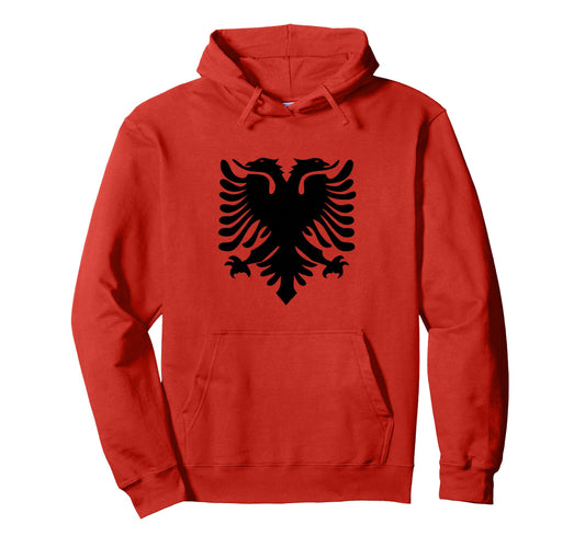 Albanian Flag Albania Eagle Hoodie - Casual Everyday Wear for Adults - T-Shirt, Sweatshirt, Hoodie