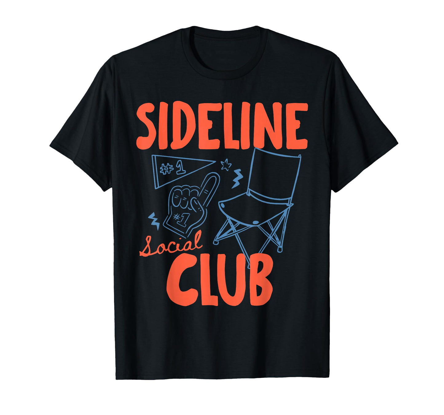 Sideline Social Club Baseball Soccer T-Shirt - Novelty Apparel Men Women - T-Shirt, Sweatshirt, Hoodie