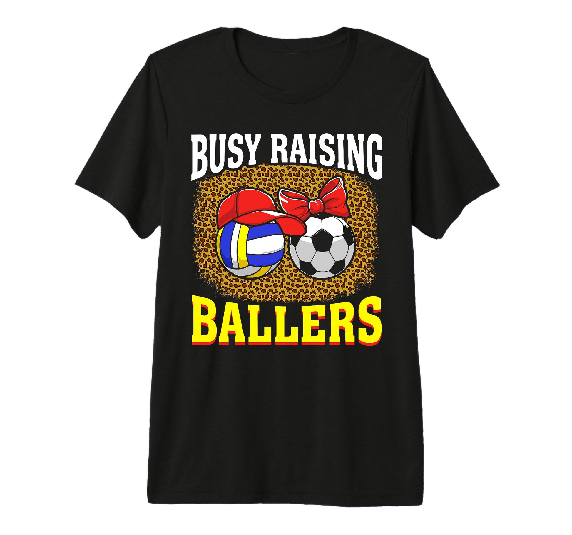 Busy Raising Ballers Volleyball T-Shirt - Minimalist Print for Adults - T-Shirt, Sweatshirt, Hoodie