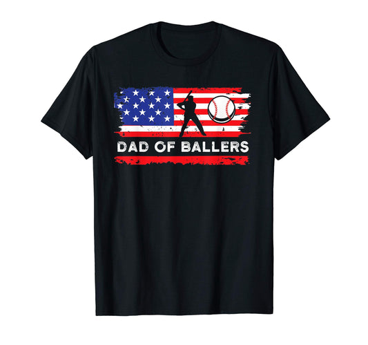 American Flag Baseball Player Dad T-Shirt - Novelty Apparel Men Women - T-Shirt, Sweatshirt, Hoodie