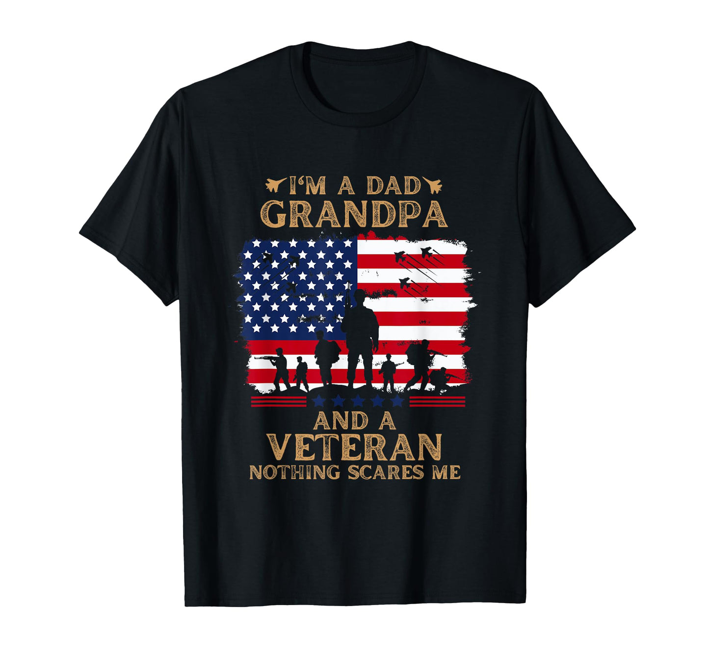Im Dad Papa And Veteran Funny Dad Papa T-Shirt - Unique Graphic Unisex - T-Shirt, Sweatshirt, Hoodie