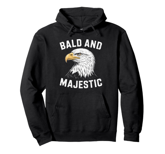 Bald Majestic Sexy Bald Guy Funny Dad Hoodie - Fun Novelty Design Unisex - T-Shirt, Sweatshirt, Hoodie
