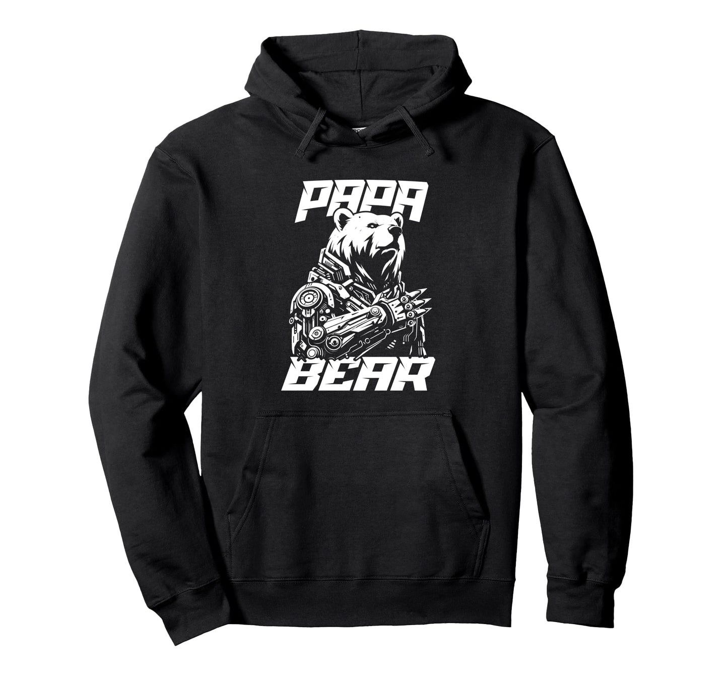 Papa Bear Bio Mechanical Robot Sci Fi Hoodie - Streetwear Style for Adults - T-Shirt, Sweatshirt, Hoodie