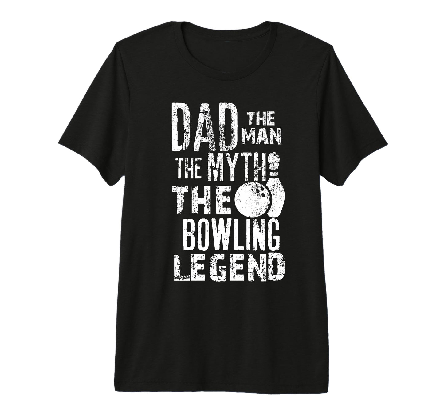 Mens Dad Myth Bowling Legend Bowlers Tri T-Shirt - Novelty Apparel Unisex - T-Shirt, Sweatshirt, Hoodie
