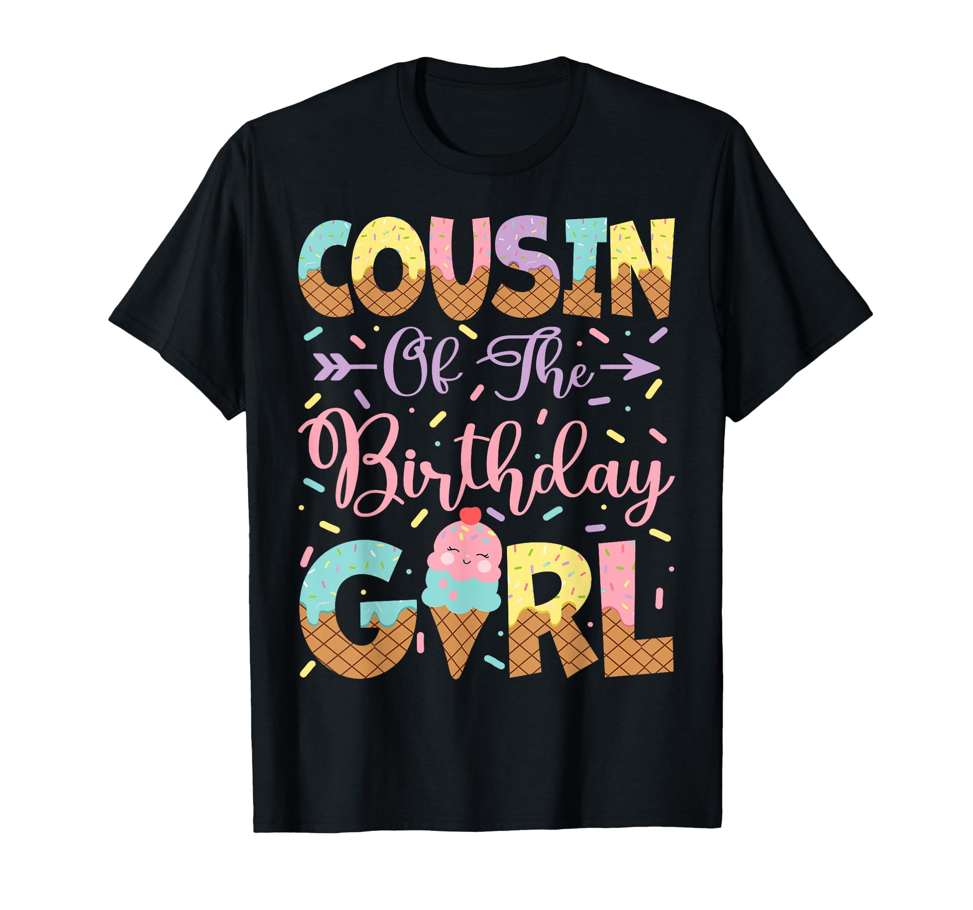 Cousin Birthday Ice Cream Lover Party T-Shirt - Streetwear Style Unisex - T-Shirt, Sweatshirt, Hoodie