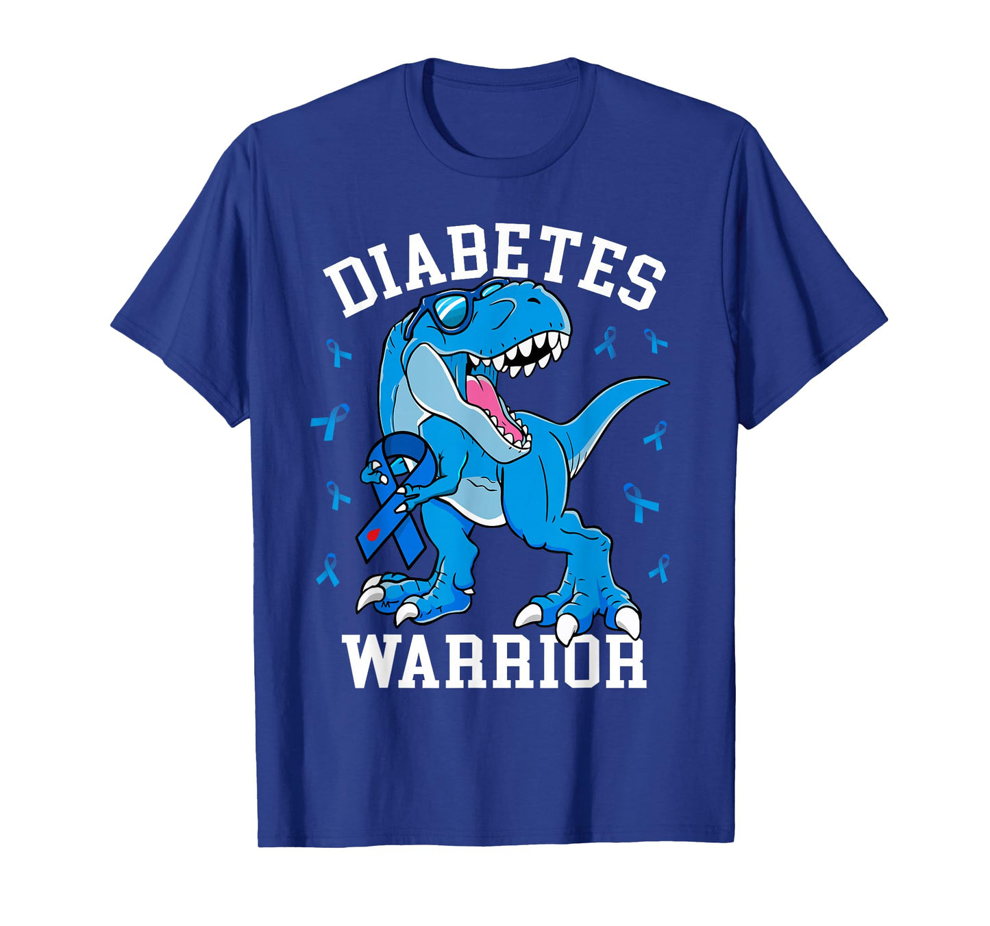 T Rex Dinosaur Blue Ribbon Type 1 T-Shirt - Streetwear Style Unisex - T-Shirt, Sweatshirt, Hoodie
