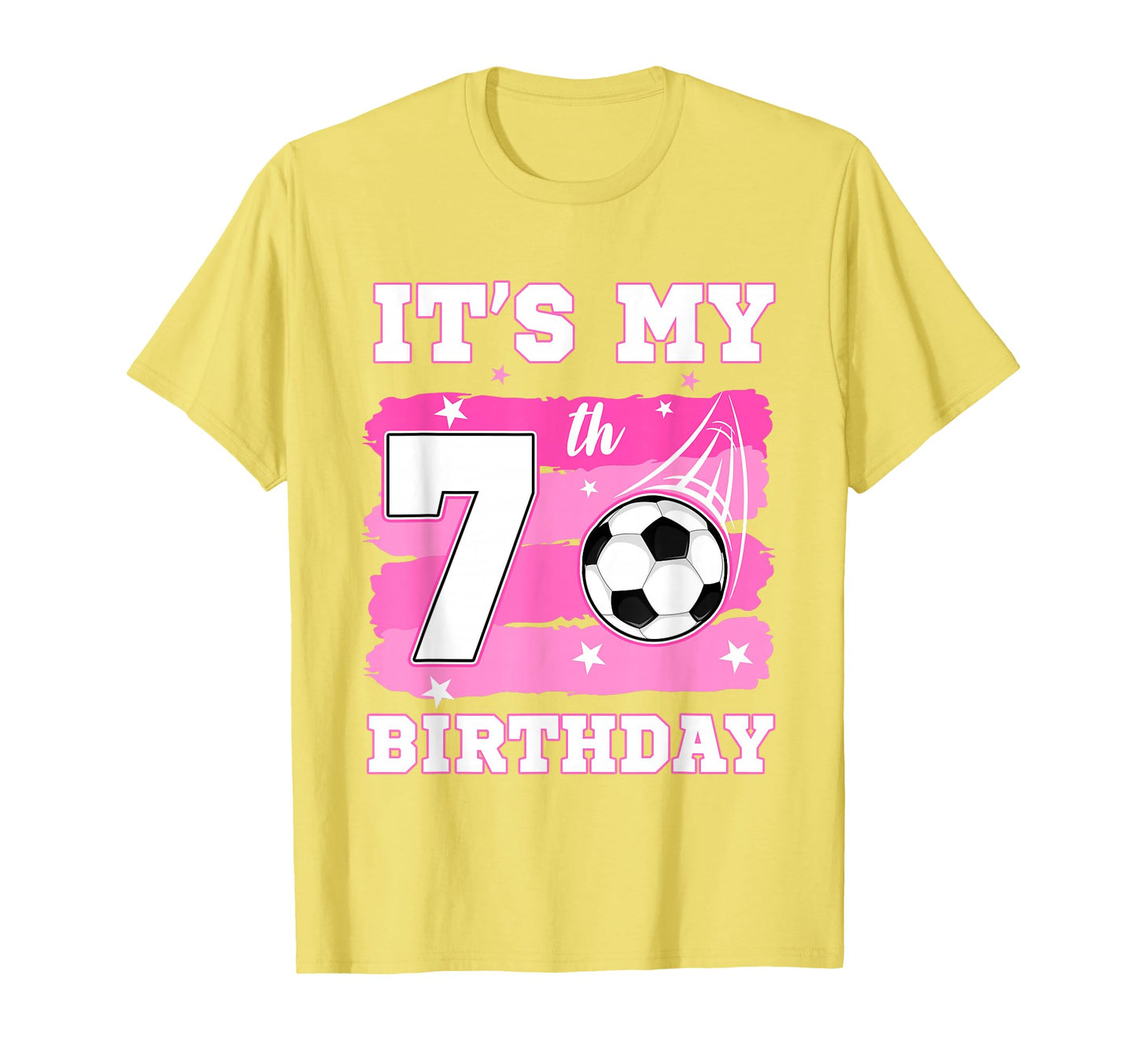 Its My 7Th Birthday Soccer Theme 7 T-Shirt - Custom Art Print for Adults - T-Shirt, Sweatshirt, Hoodie
