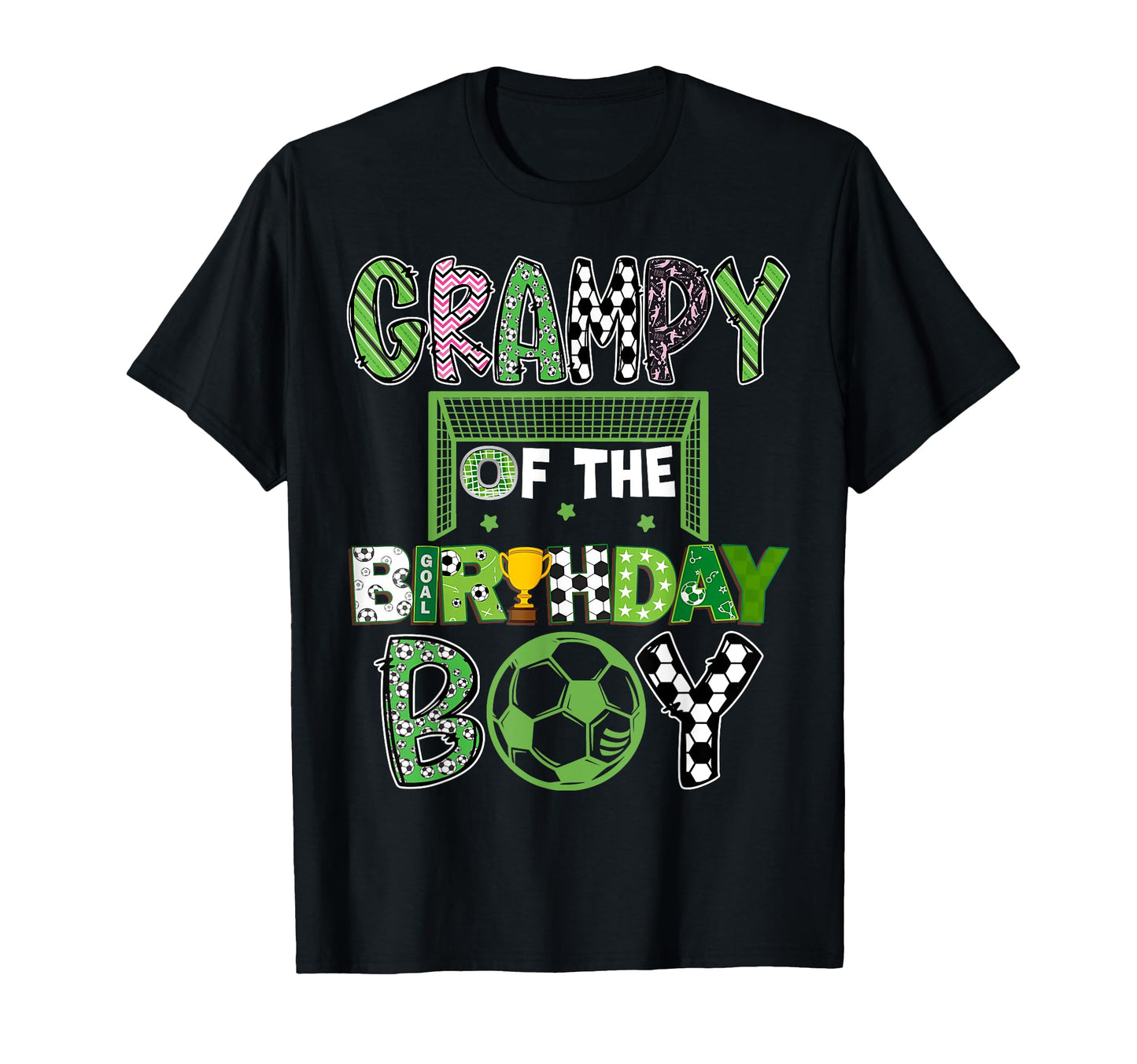 Grampy Birthday Soccer Player Birthday T-Shirt - Unique Graphic Men Women - T-Shirt, Sweatshirt, Hoodie