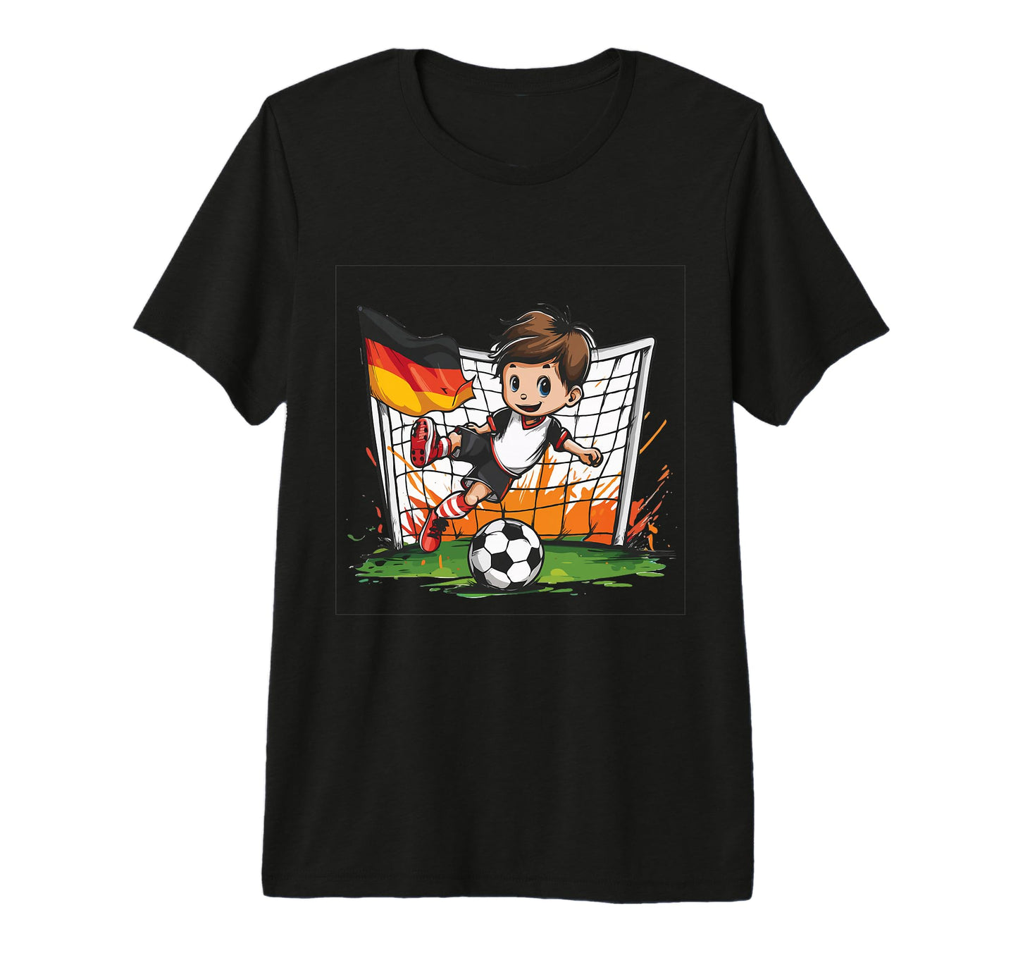 Germany Soccer Football Tri Blend T-Shirt - Unique Graphic Unisex - T-Shirt, Sweatshirt, Hoodie