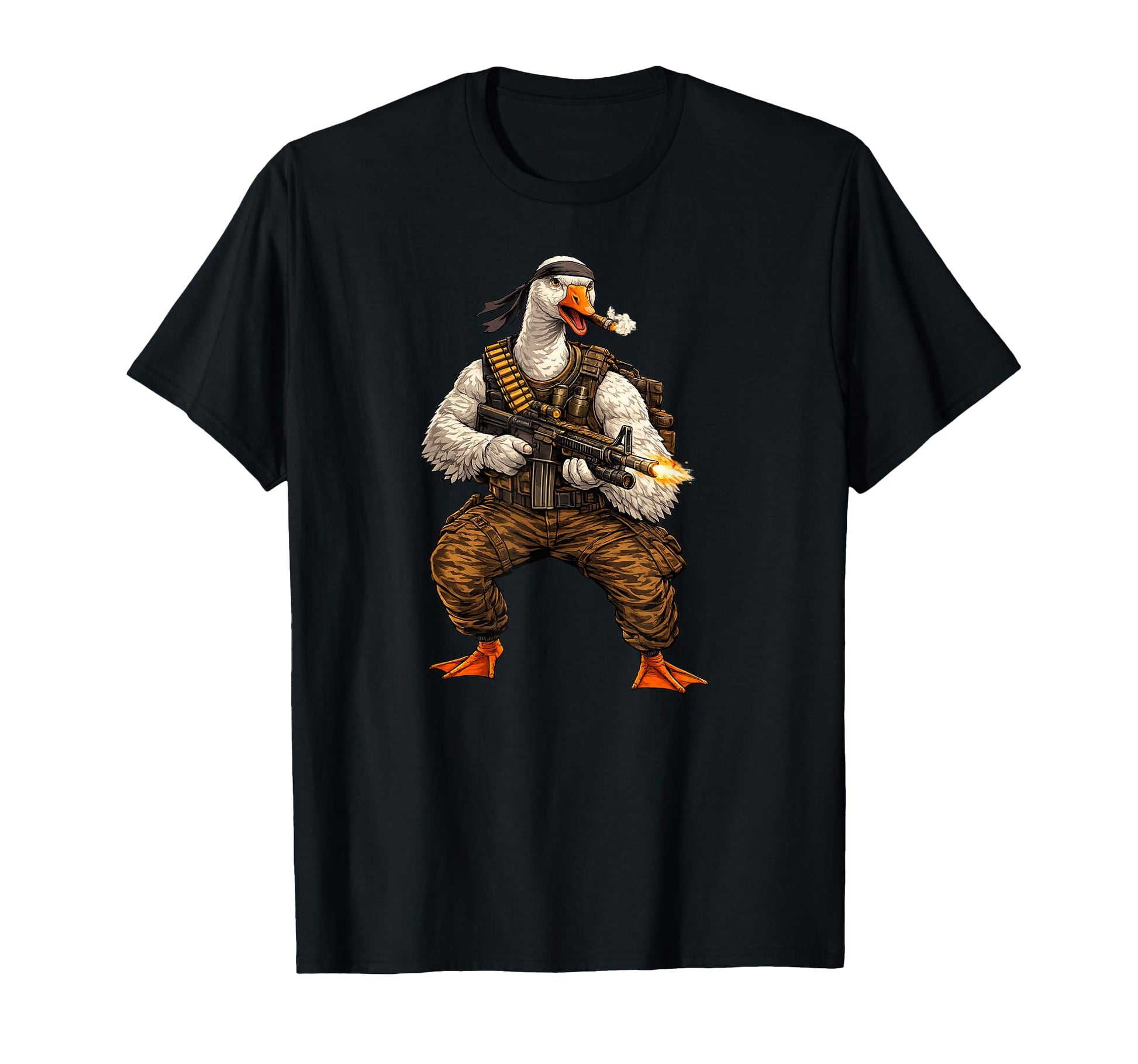 Funny Battle Goose Tactical Combat T-Shirt - Unique Graphic for Adults - T-Shirt, Sweatshirt, Hoodie