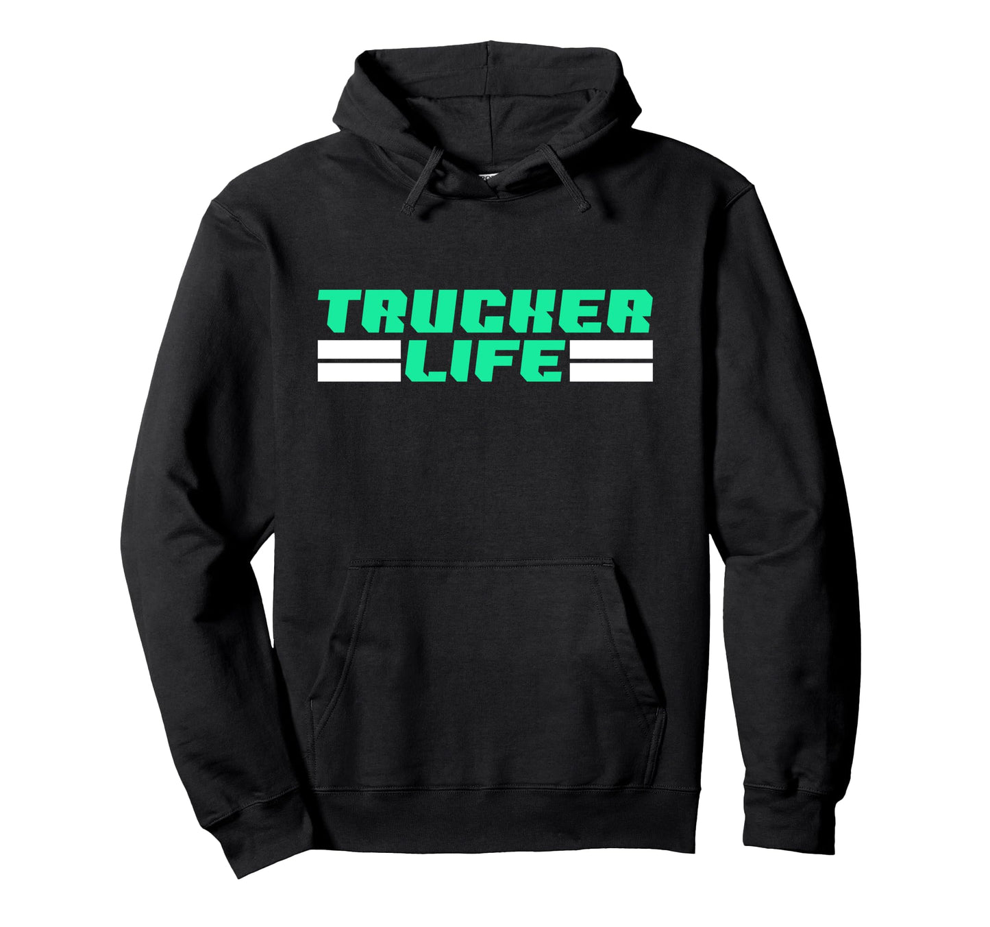 Trucker Life Proud Semi Truck Driver Hoodie - Graphic Print Unisex - T-Shirt, Sweatshirt, Hoodie