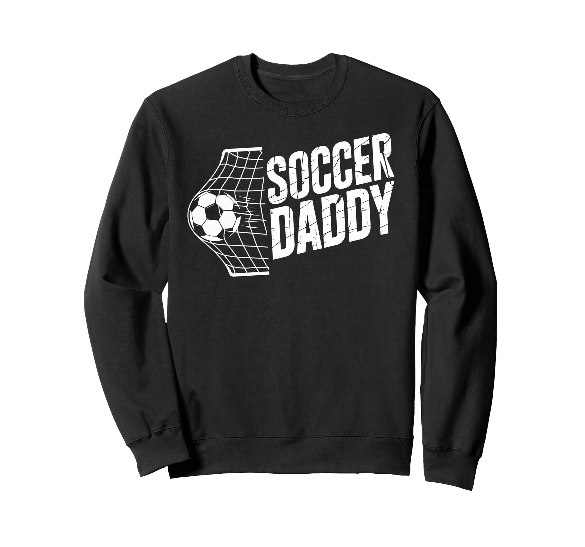 Vintrage Soccer Daddy Ball And Net Sweatshirt - Unique Graphic for Adults - T-Shirt, Sweatshirt, Hoodie