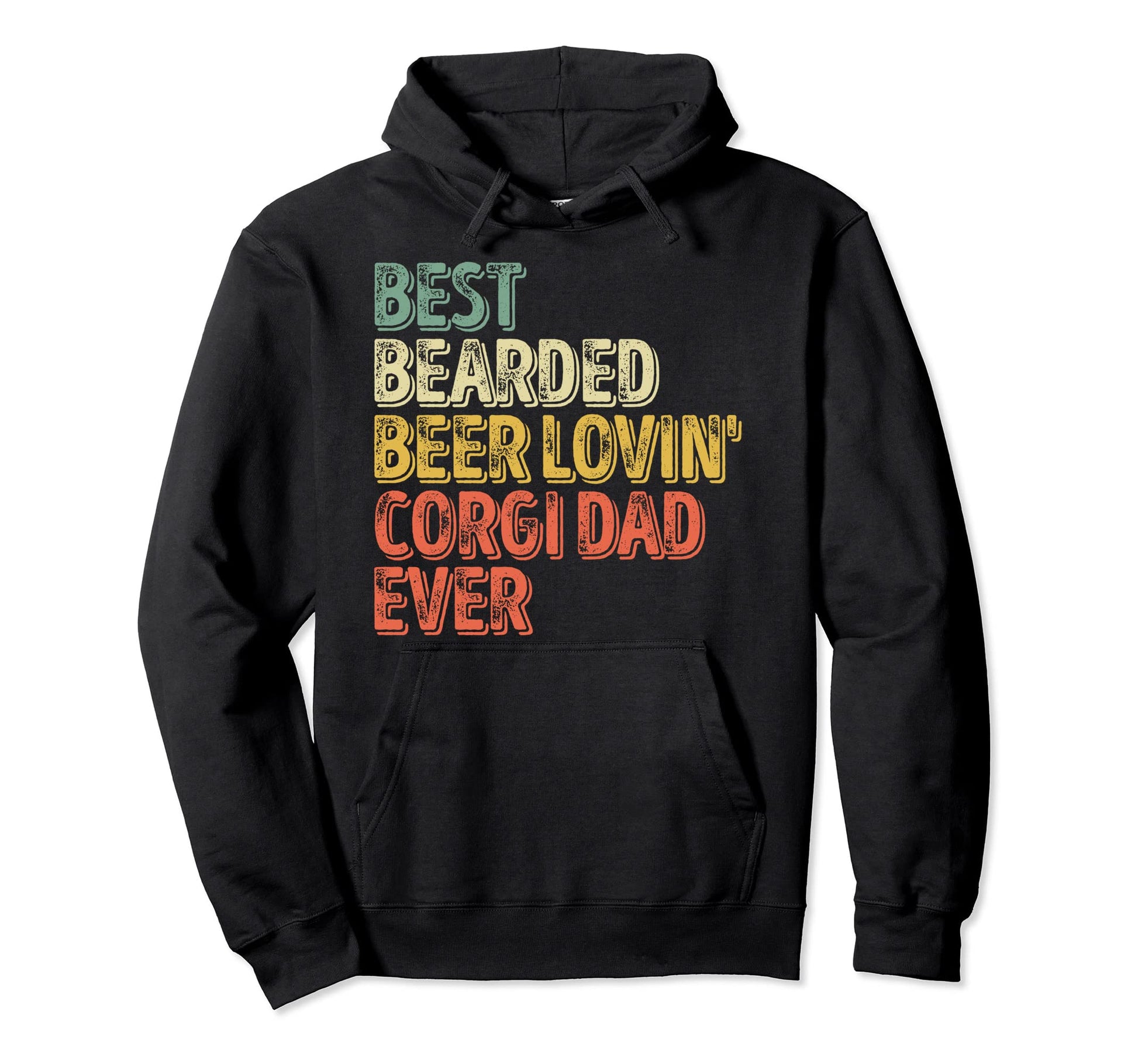 Best Bearded Beer Lovin Corgi Dad Pet Hoodie - Minimalist Print Unisex - T-Shirt, Sweatshirt, Hoodie