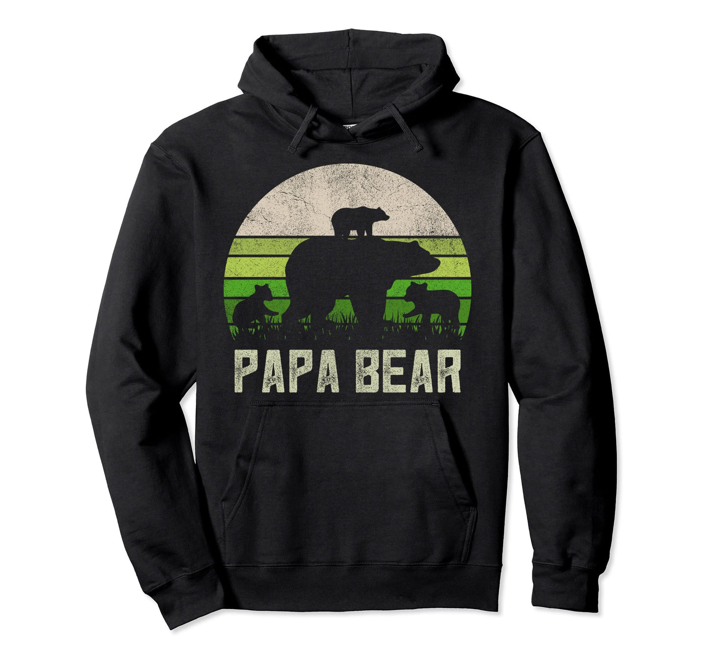 Funny Grandpa From Grandkids Papa Bear Hoodie - Custom Art Print Men Women - T-Shirt, Sweatshirt, Hoodie