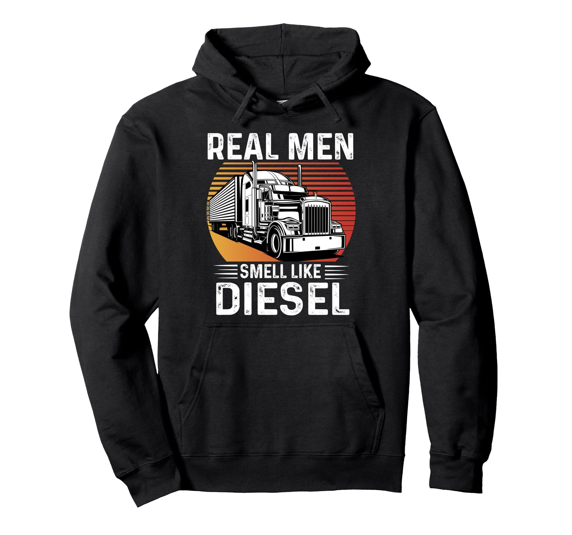 Real Smell Like Diesel Cdl Trucker Dad Hoodie - Aesthetic Graphic Unisex - T-Shirt, Sweatshirt, Hoodie