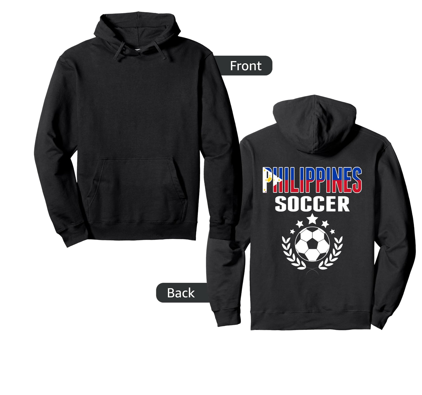 Philippines Soccer Lovers Jersey Hoodie - Aesthetic Graphic Unisex - T-Shirt, Sweatshirt, Hoodie