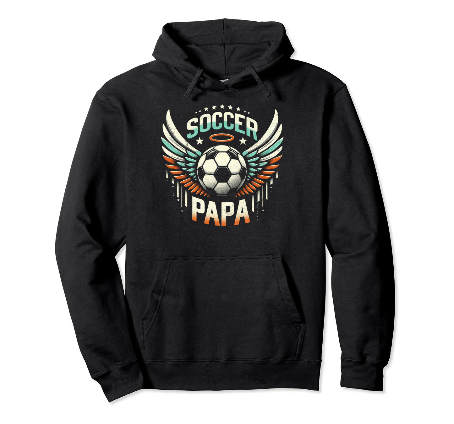 Soccer Papa Family Matching Dad Hoodie - Custom Art Print for Adults - T-Shirt, Sweatshirt, Hoodie