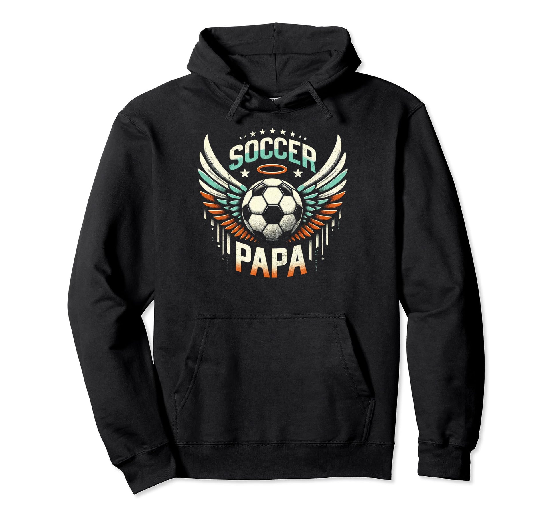 Soccer Papa Family Matching Dad Hoodie - Custom Art Print for Adults - T-Shirt, Sweatshirt, Hoodie