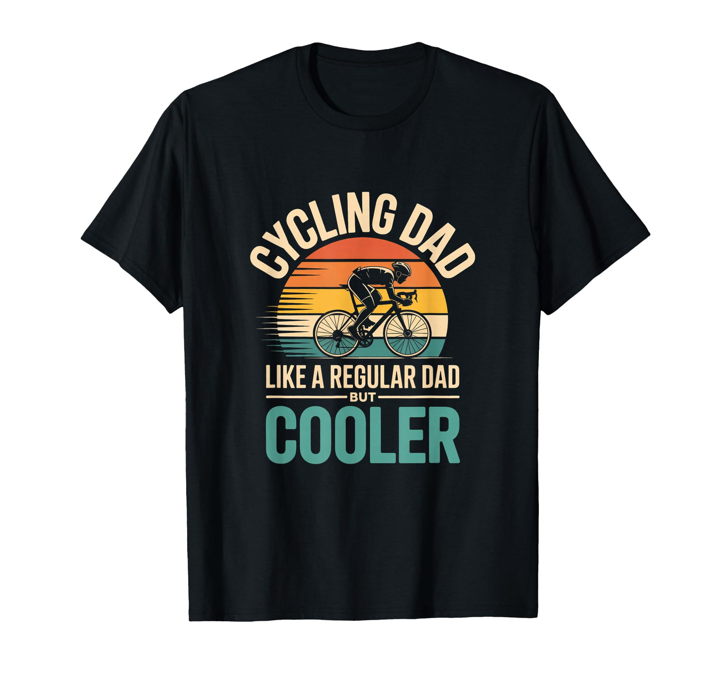 Cycling Dad Like Regular Dad But Cooler T-Shirt - Minimalist Print Unisex - T-Shirt, Sweatshirt, Hoodie