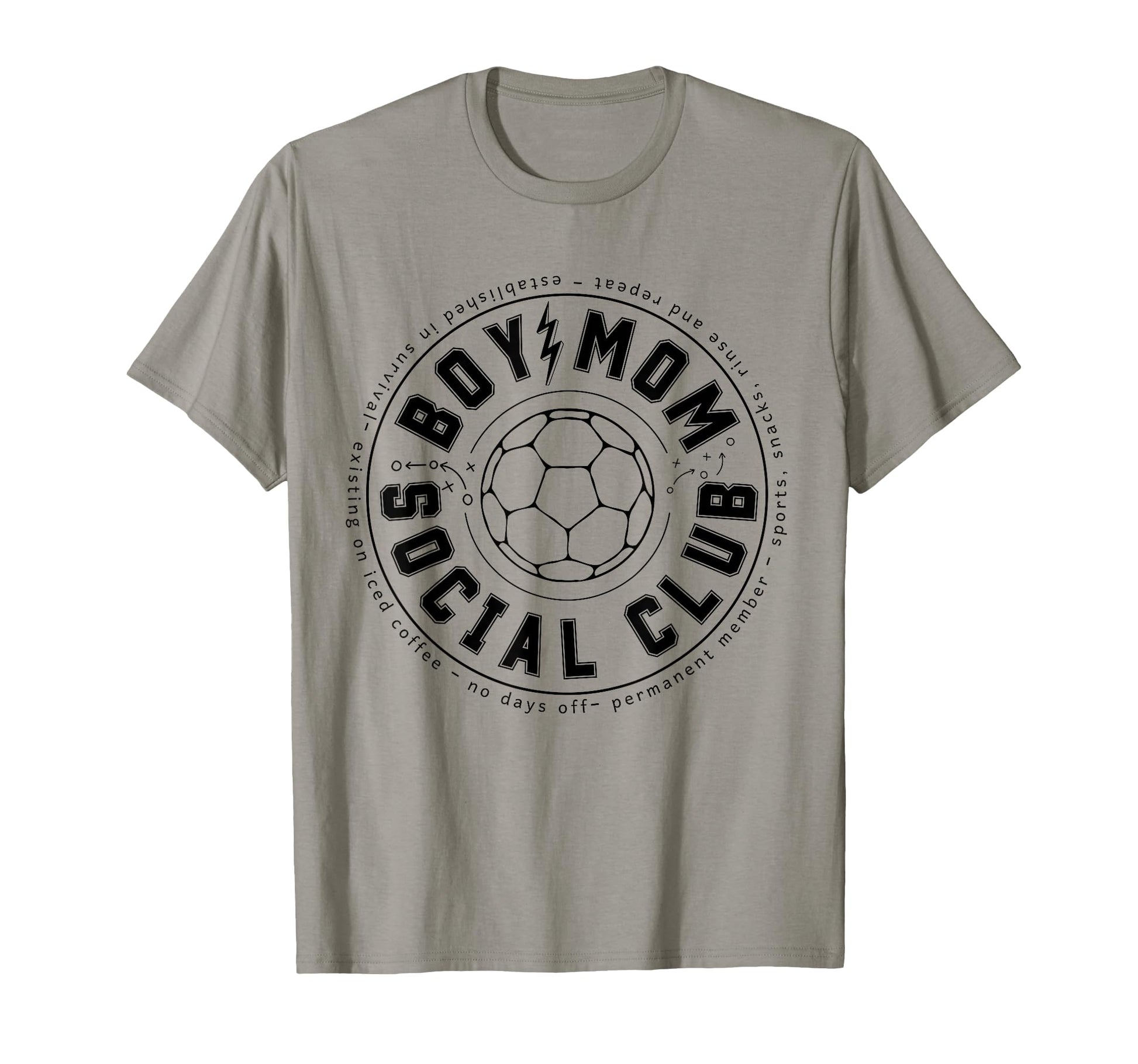 Soccer Mom Social Club Sports Game Day T-Shirt - Unique Graphic Men Women - T-Shirt, Sweatshirt, Hoodie