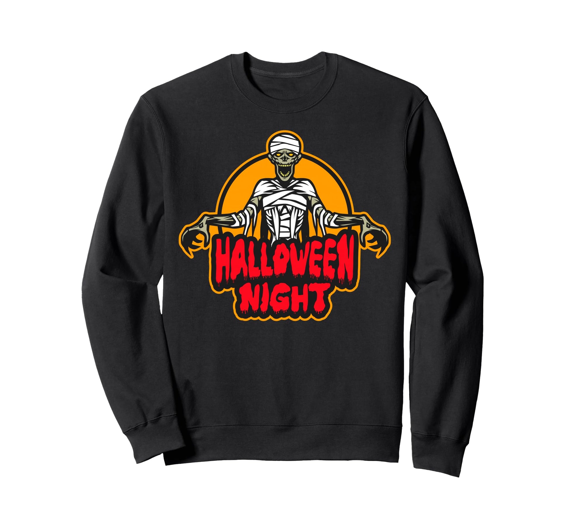 Halloween Nights Fun Skeleton Sweatshirt - Custom Art Print for Adults - T-Shirt, Sweatshirt, Hoodie
