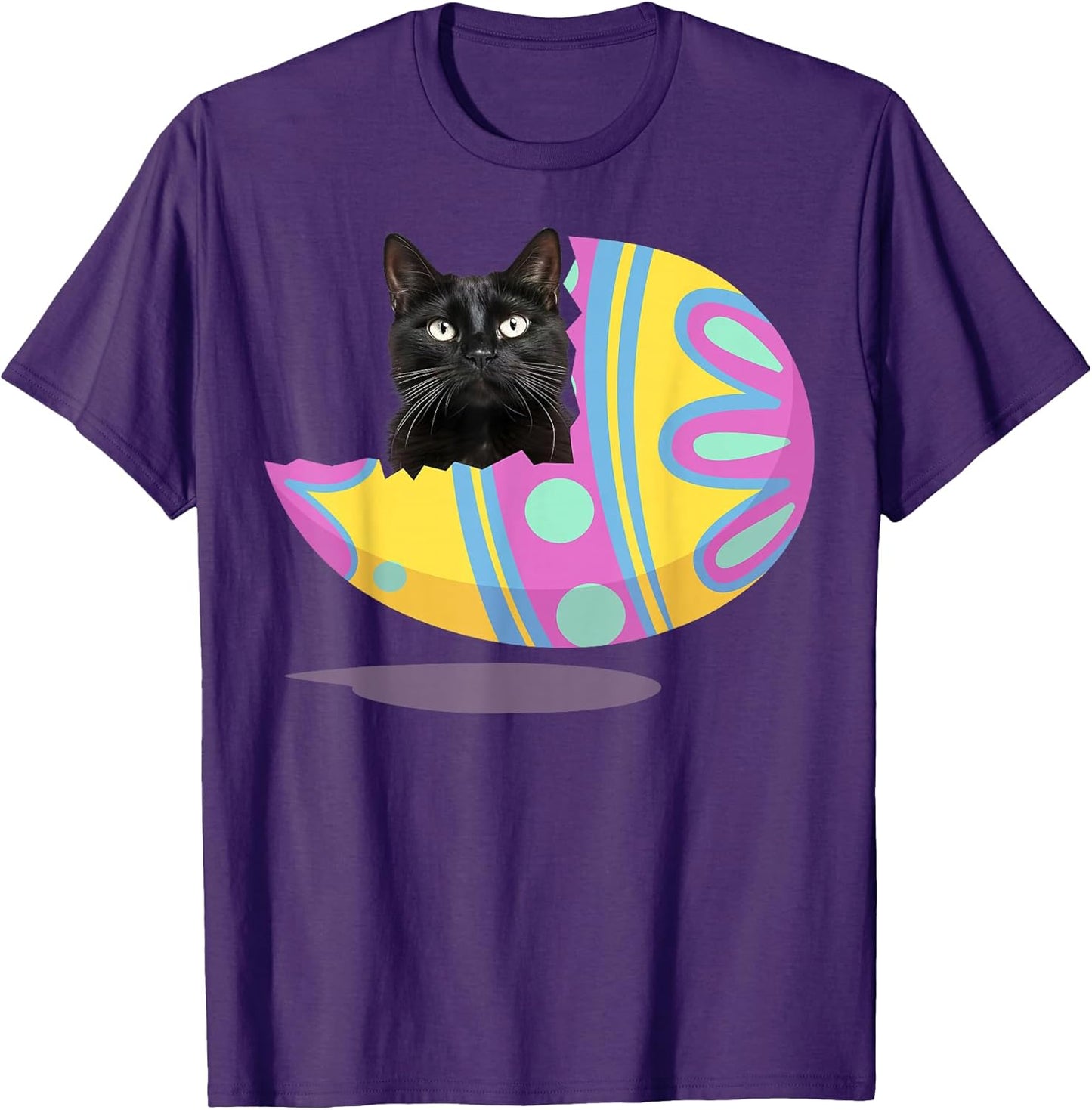 Black Cat Happy Easter Day 2024 Unisex T-shirt, Sweatshirt, Hoodie, Long Sleeve Tee - T-Shirt, Sweatshirt, Hoodie