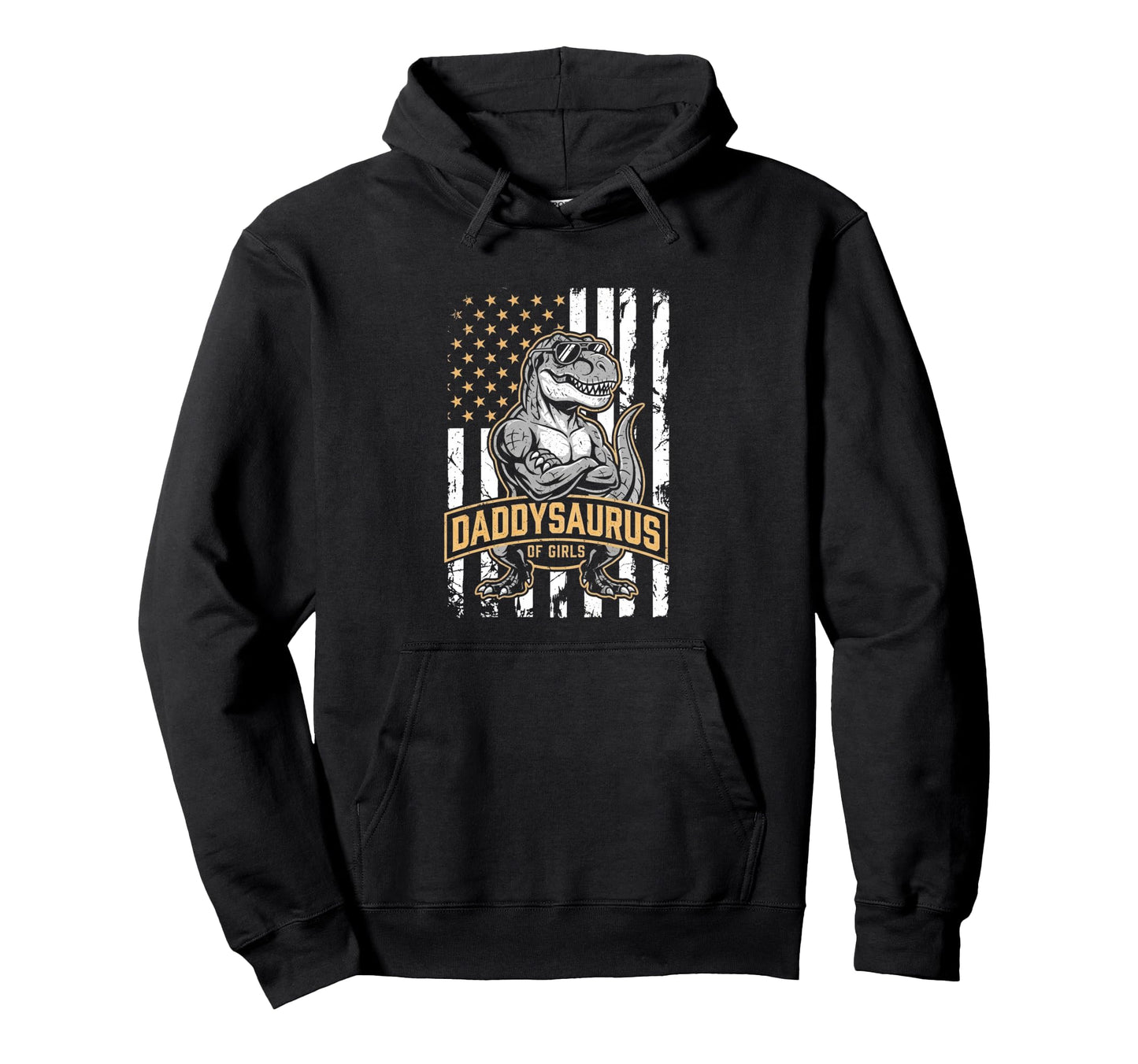 Daddy Saurus Daughter Dad Fathers Day Dad Hoodie - Aesthetic Graphic Unisex - T-Shirt, Sweatshirt, Hoodie