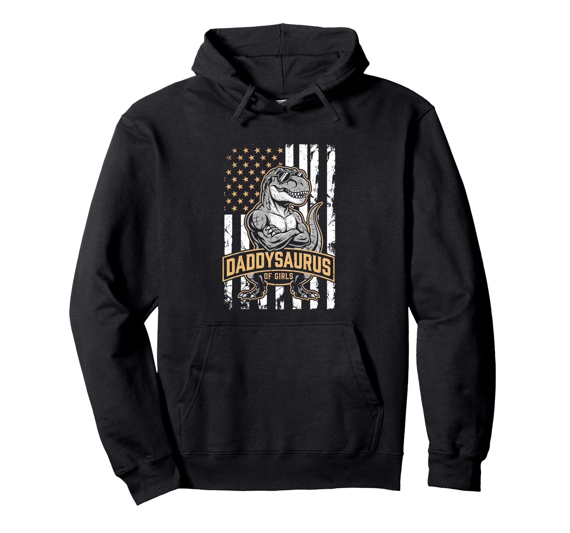 Daddy Saurus Daughter Dad Fathers Day Dad Hoodie - Aesthetic Graphic Unisex - T-Shirt, Sweatshirt, Hoodie