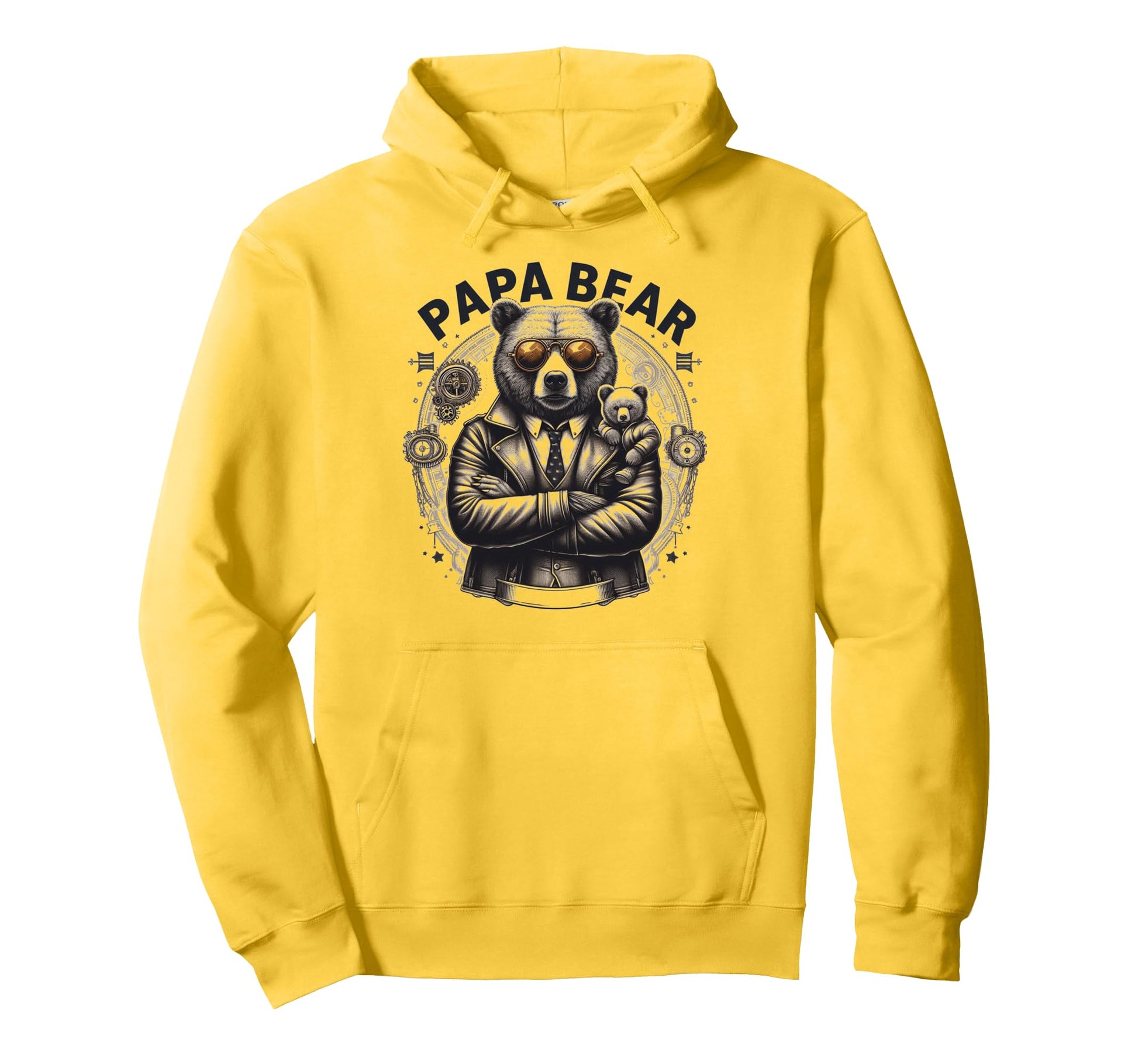 Papa Bear Funny Mechanic Bears Animal Hoodie - Casual Everyday Wear Unisex - T-Shirt, Sweatshirt, Hoodie