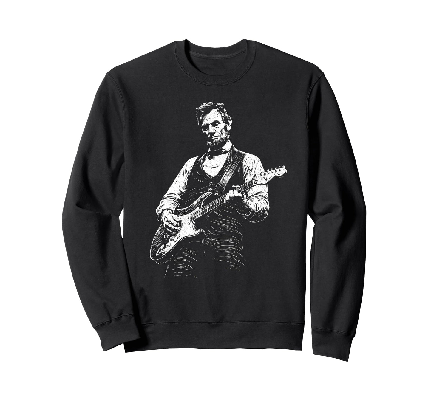 President Abraham Lincoln Abe Sweatshirt - Minimalist Print for Adults - T-Shirt, Sweatshirt, Hoodie