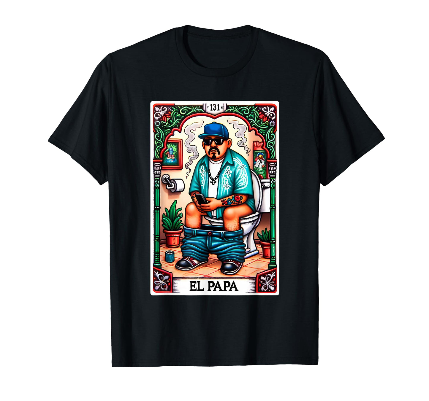 El Papa Latino Tarot Card Spanish Doing T-Shirt - Unique Graphic Unisex - T-Shirt, Sweatshirt, Hoodie