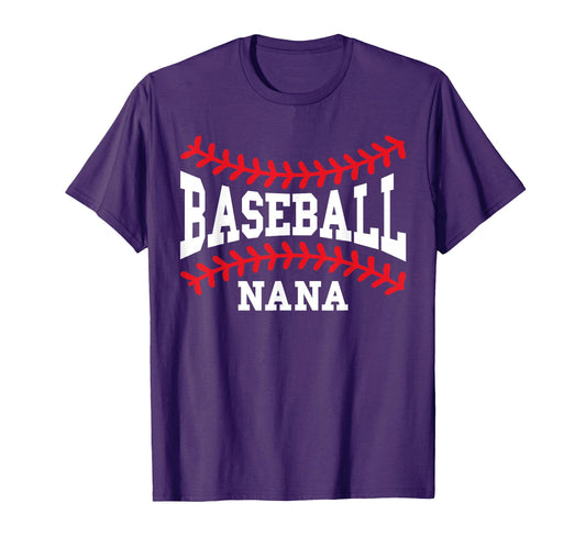 Baseball Nana Laces Little League T-Shirt - Graphic Print for Adults - T-Shirt, Sweatshirt, Hoodie