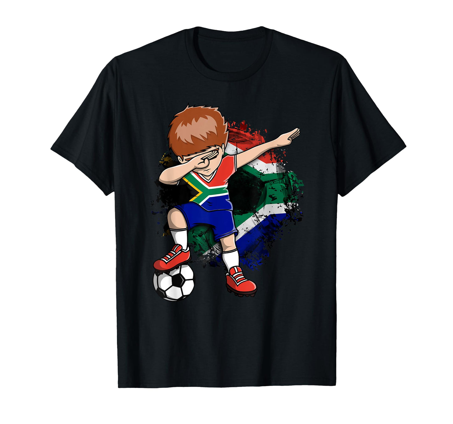 Dabbing Soccer South Africa Fans Jersey T-Shirt - Graphic Print for Adults - T-Shirt, Sweatshirt, Hoodie